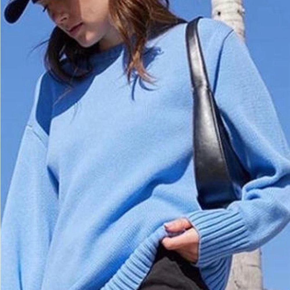 Brandy Melville Sky Blue Crew Neck Sweater